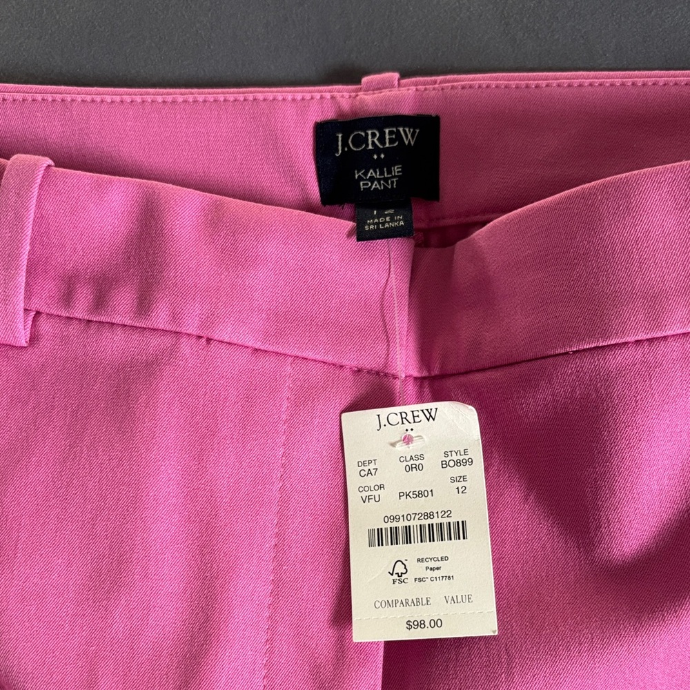 J. Crew Pink Ankle Pants - Picture 2 of 4